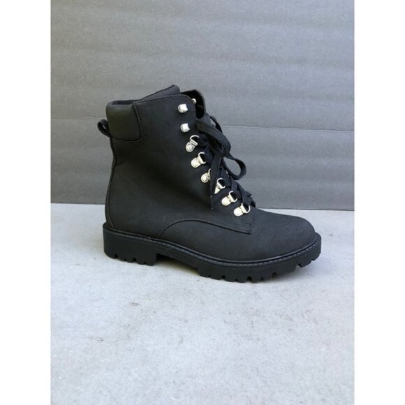 CHARLES BY CHARLES DAVID Women black combat boots size 7 - Picture 6 of 8